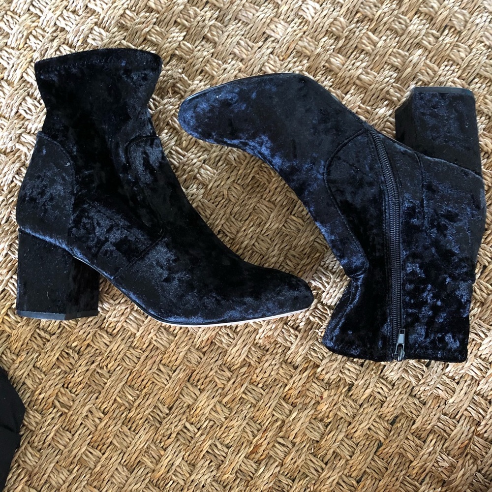 VERY VOLATILE VELVET BOOTS